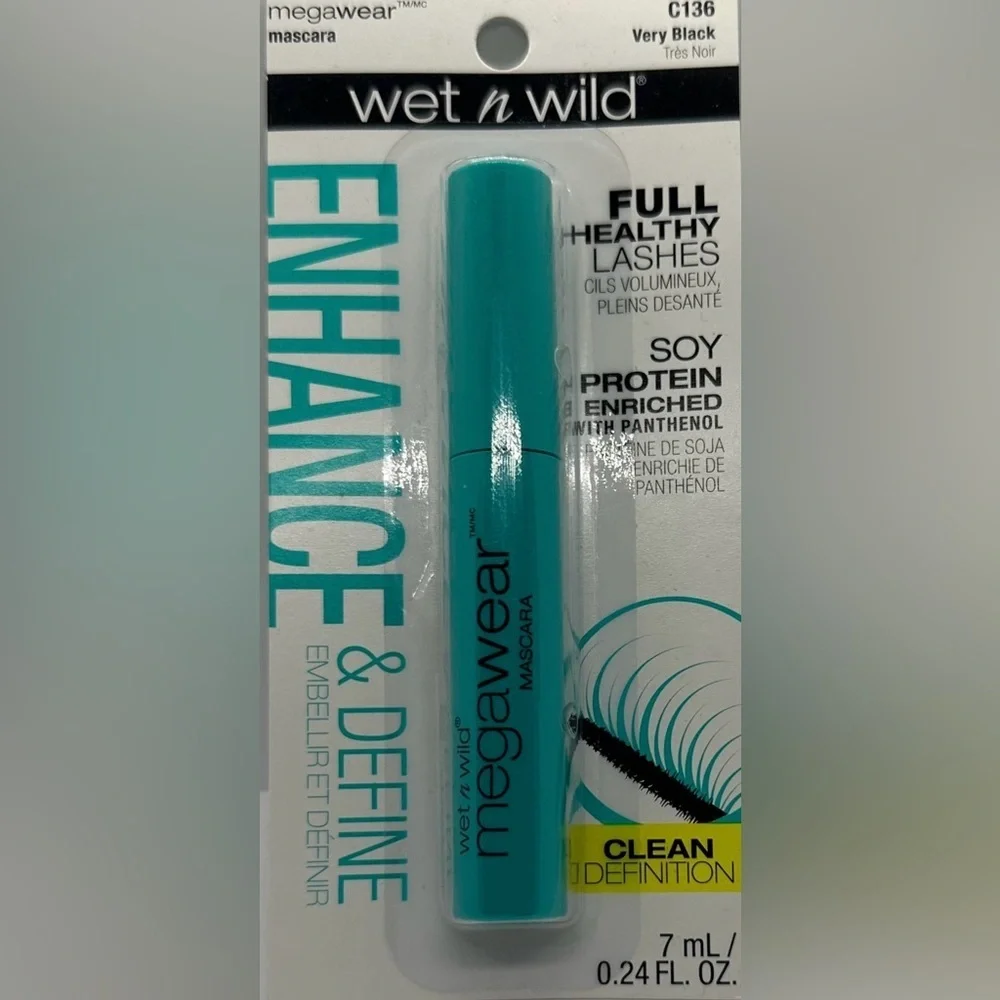✨🩵✨ NWT Wet n Wild MegaWear Mascara C136 Very Black | Enhance & Define ✨🖤